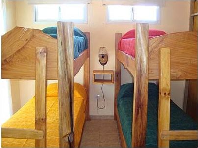 Dormitorio con cuchetas cabaña 1 y 2