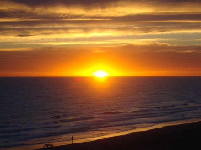 Vista del atardecer desde el balcón, unico con unos buenos mates.....!!!!